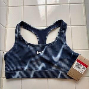 NWT Nike Girls Pro Swoosh Sports Bra - Blue and White Size Large $30